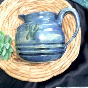 Pottery Pitcher Signed